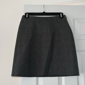 Babaton grey plaid mini skirt